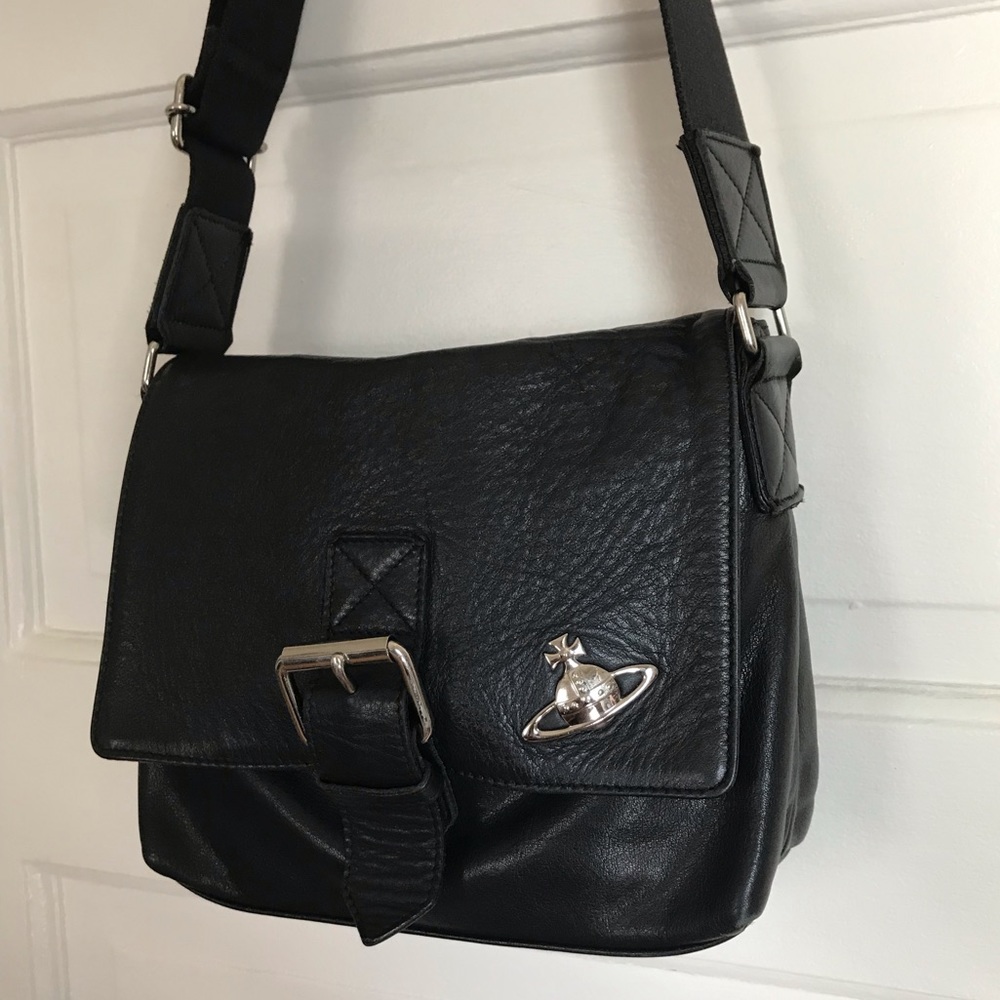 VIVIENNE WESTWOOD LEATHER CAMERA BAG
